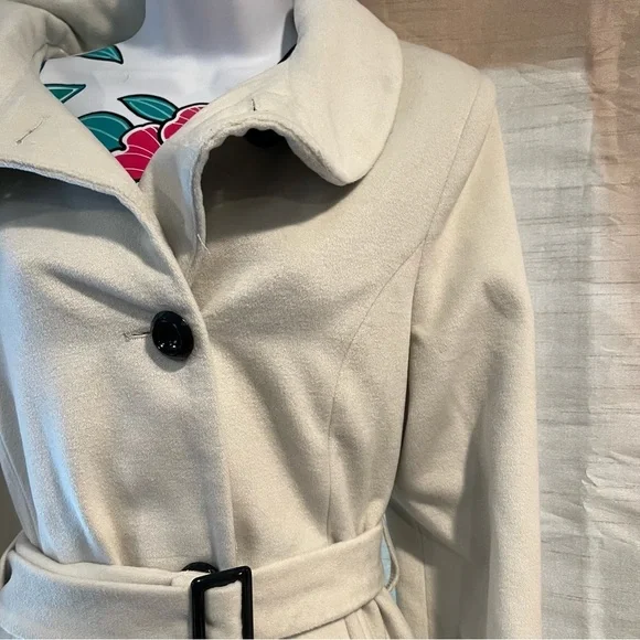 Light Gray Pea Coat - Picture 2 of 5